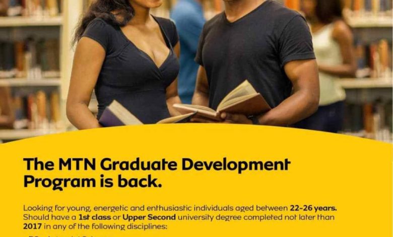 MTN GRADUATE TRAINEE PROGRAMME 2021 FOR YOUNG GRADUATES ACROSS AFRICA