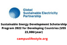Photo of Sustainable Energy Development Scholarship Program 2022 for Developing Countries (US$ 23,000/year)