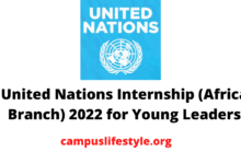 Photo of United Nations Internship (Africa Branch) 2022 for Young Leaders