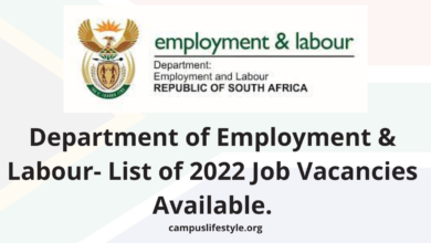 Photo of Department of Employment & Labour- List of 2022 Job Vacancies Available.