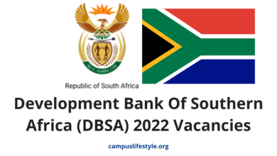 Photo of Development Bank Of Southern Africa (DBSA) 2022 Vacancies