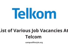 Photo of Telcom List of Various Job Vacancies 2022