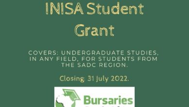 Photo of German INISA Student Grant 2023 for Undergraduate Students in SADC Region