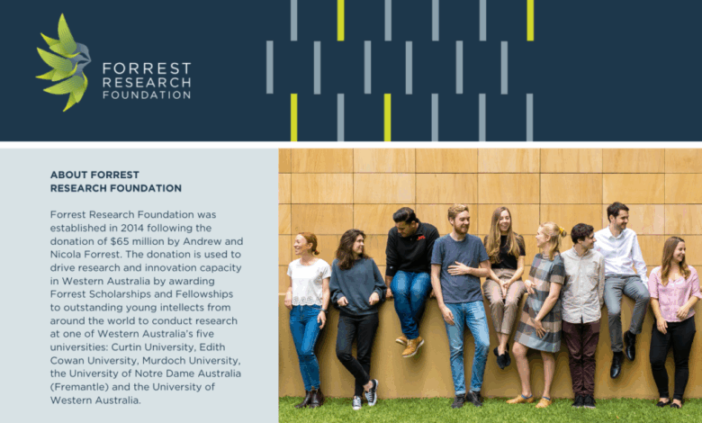 Forrest Research Foundation Fellowships 2026 – Fully Funded Opportunity for Postdoctoral Researchers