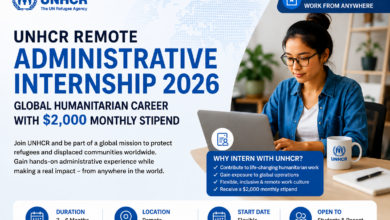 UNHCR Remote Administrative Internship 2026: Global Humanitarian Career with $2,000 Monthly Stipend