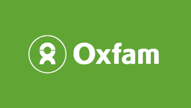 Oxfam entry-level job opportunities for 2026 displayed on a careers webpage offering global humanitarian and development career openings